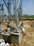 switchyard in solar plant in karnataka, India