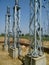 Switchyard work under progress inside solar plant