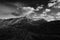 Switzerland Alps Graubuenden Mountain Scenery Piz Beverin black and white