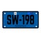 Switzerland automobile license plate on white background