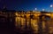 Switzerland, Basel, ILLUMINATED Middle BRIDGE OVER Rhine RIVER B