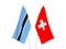 Switzerland and Botswana flags