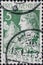 Switzerland - Circa 1913 : a postage stamp printed in the Switzerland showing a seated Helvetia, the symbolic figure of the Deigen