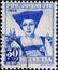 Switzerland - Circa 1939: a postage stamp printed in the Switzerland showing a historical woman portrait with hat in the tradition