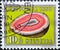 Switzerland - Circa 1959  a postage stamp printed in the swiss showing an orange agate geode. Federal celebration Text: Pro Patria