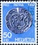 Switzerland - Circa 1962 : a postage stamp printed in the swiss showing an ancient coin. Batzen Nidwalden. Federal celebration Tex