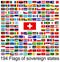 Switzerland, collection of vector images of flags of the world