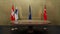 Switzerland and Finland to join Nato. Flag Finland, flag Switzerland, flag turkey and flag NATO. NATO Summit. 3D work and 3D