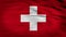 Switzerland flag 3d rendered