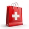 Switzerland flag shopping bag on white background. Switzerland flag shopping bag- Swiss pride in style. Experience Swiss