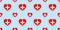 Switzerland, flags background. Vector helvetic stickers. Love hearts symbols. Swiss flag seamless pattern. Good choice