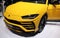 Switzerland; Geneva; March 8, 2018; Yellow Lamborghini Urus SUV