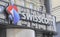 Switzerland; Geneva; March 9, 2018; Swisscom sign board; Swisscom is major telecommunication provider in Switzerland based in