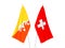 Switzerland and Kingdom of Bhutan flags