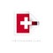 Switzerland Label Flags Vector Template Design