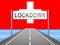 Switzerland lockdown preventing coronavirus epidemic or outbreak - 3d Illustration