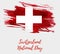 Switzerland National day background
