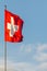 Switzerland national flag. Swiss Confederation, CH