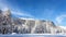 Switzerland - Panoramic winter view of the Roseg Valley