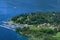 Switzerland: Paragliding above the Yacht- harbour of Ascona at L