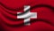 Switzerland Realistic waving Flag Design