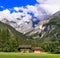 Switzerland scenic places. picturesque Kanderseg village