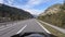 Switzerland. Timelapse driving on a Swiss highway. Driving shot, driver point of view