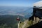 Switzerland : Travelling with the cable car up mount Pilatus at Lake Lucerne