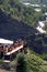 Switzerland, Valais, Visp village, walking in the highest vineyards