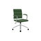 Swivel office chair with padded seat flat vector illustration isolated.