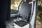 Swivel seat getting installed in a camper van