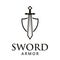 Sword armor logo design inspiration