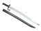 Sword bayonet on white background
