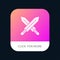 Sword, Fencing, Sports, Weapon Mobile App Icon Design