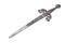 Sword shaped letter opener