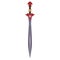 Sword vector illustration medieval weapon knight design war white isolated battle warrior