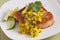 Swordfish with mango salsa