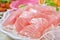 Swordfish sashimi