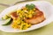 Swordfish with tropical salsa