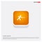 Swordman Icon Orange Abstract Web Button