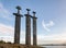 Swords in Rock monument commemorating Battle of Hafrsfjord Stavanger Rogaland Norway Scandinavia