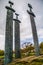 Swords in the rock monument, Hafrsfjord, Norway