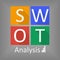 SWOT analysis business strategy management icon