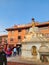 Syambhunath Temple, kathmandu, Nepal - 03.02.2023: Foreign tourists visiting the famous Syambhunath monkey temple which is the