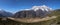 Syangboche Airport and snow capped Kongde Ri