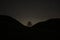 Sycamore Gap tree in Northumberland at night