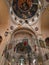 Sychar, Israel, July 11, 2015.: The interior of the church in Sychar with the image of Jesus with the Samaritan woman