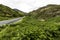 Sychnant Pass in North Wales, near Conwy, high road