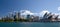 Sydney Australia city skyline tower blocks and opera house.