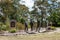 SYDNEY, AUSTRALIA - NOVEMBER 19, 2014: Rotary Club Of Katoomba Contenary Project The Road Builders Memorial. Blue Mountains Area.